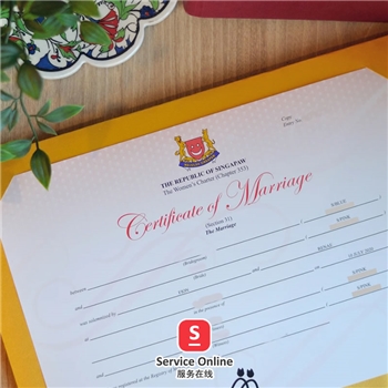 [Using in China Mainland] Singapore Marriage Certificate, Birth Certificate, Immunization Certificate Notarisation Service